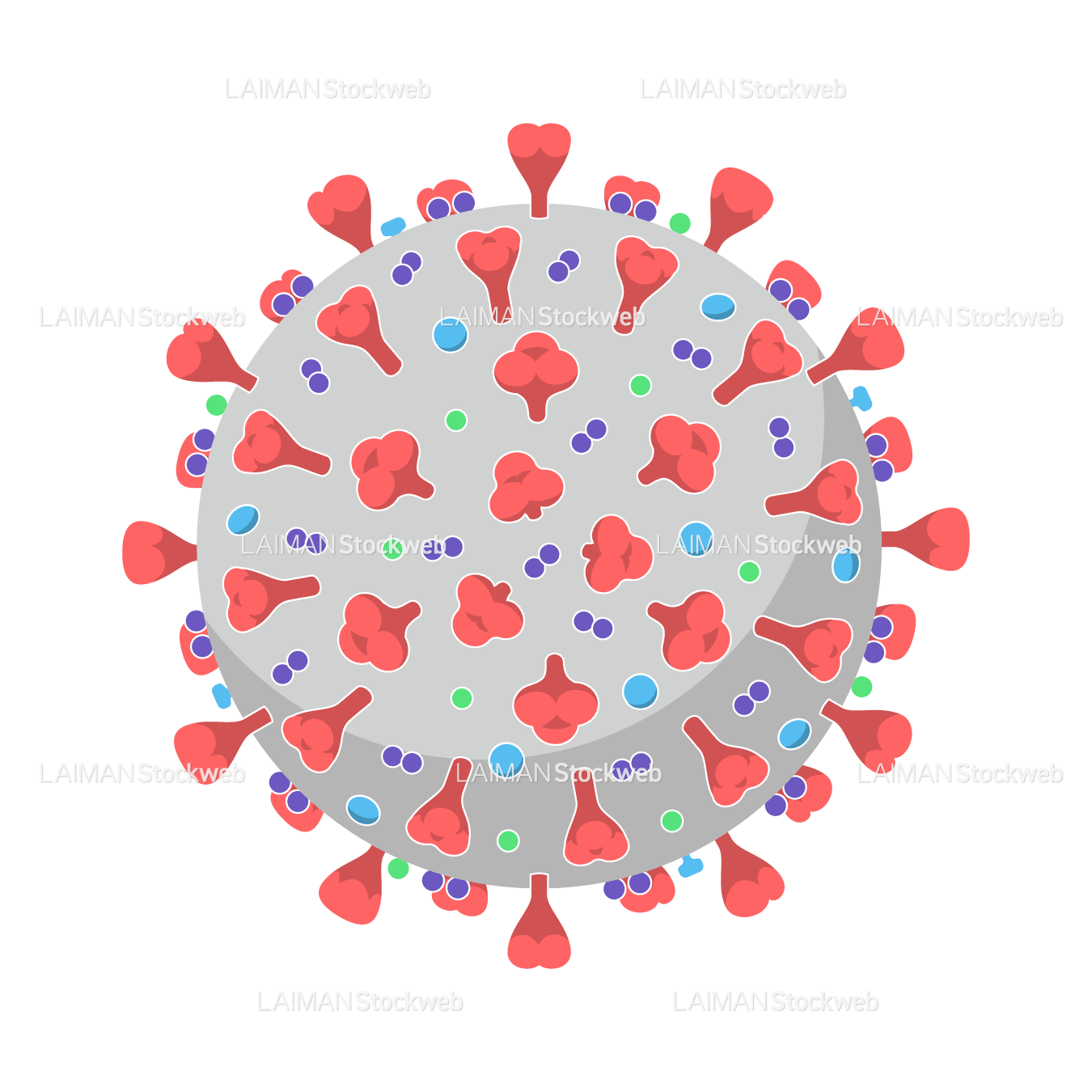 新型コロナウイルス(SARS-CoV-2)の構造_外観