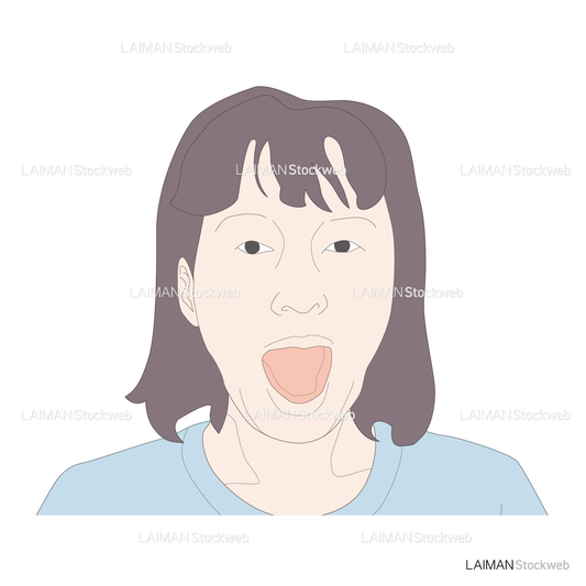 口唇の運動/口を大きく開ける