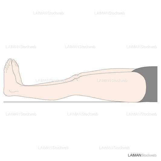 全身関節弛緩性テスト 臥位にて踵が床より２横指以上離れる