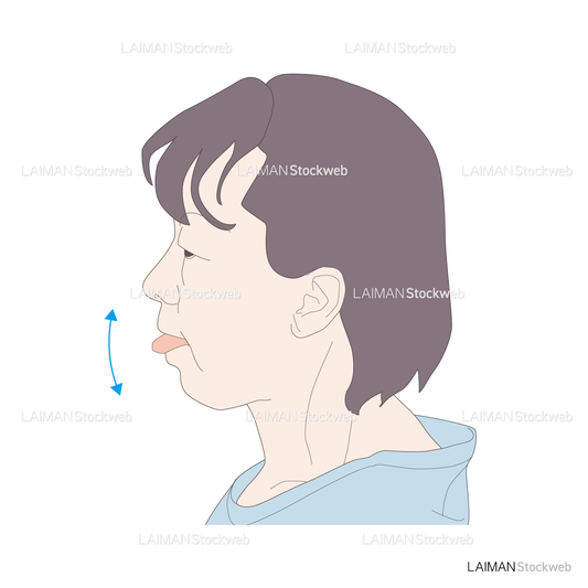 舌の運動／上下に動かす